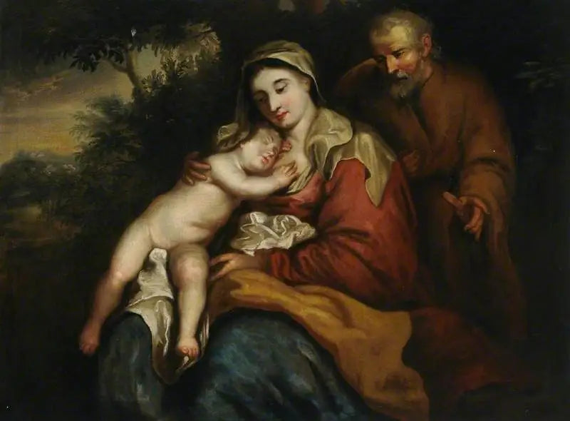 Neitsyt ja Vauva Pyhimys Joosefin kanssa - Antoine van Dyck