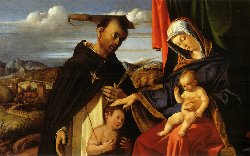 Neitsyt Jeesus-lapsen kanssa ja pyhimys Pietari - Lorenzo Lotto