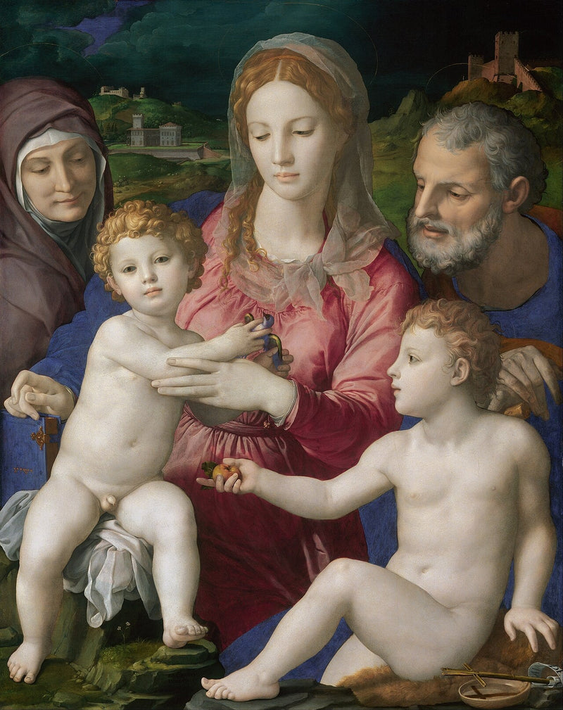 Neitsyt ja lapsi pyhän Annan kanssa - Bronzino