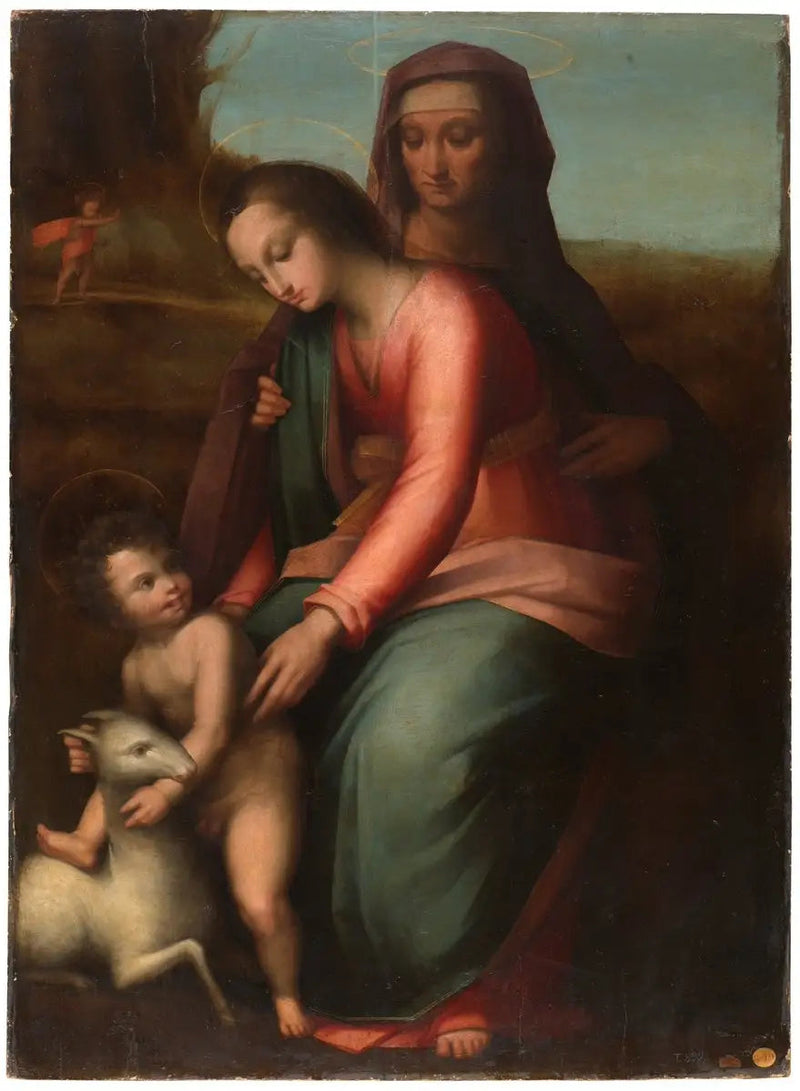 Neitsyt Maria lapsi sylissään pyhän Annan kanssa - Leonardo da Vinci
