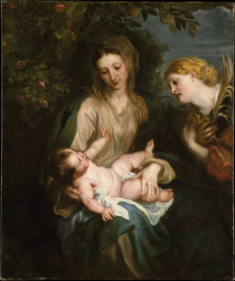 Neitsyt ja lapsi pyhän Katariina Aleksandriasta - Antoine van Dyck