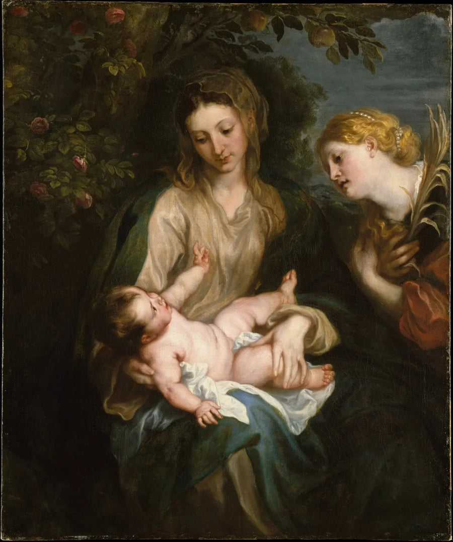 Neitsyt ja lapsi pyhän Katariina Aleksandriasta - Antoine van Dyck