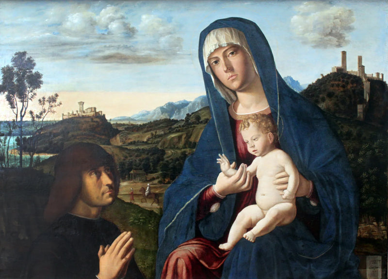 Neitsyt ja lapsi lahjoittajan kanssa - Cima da Conegliano