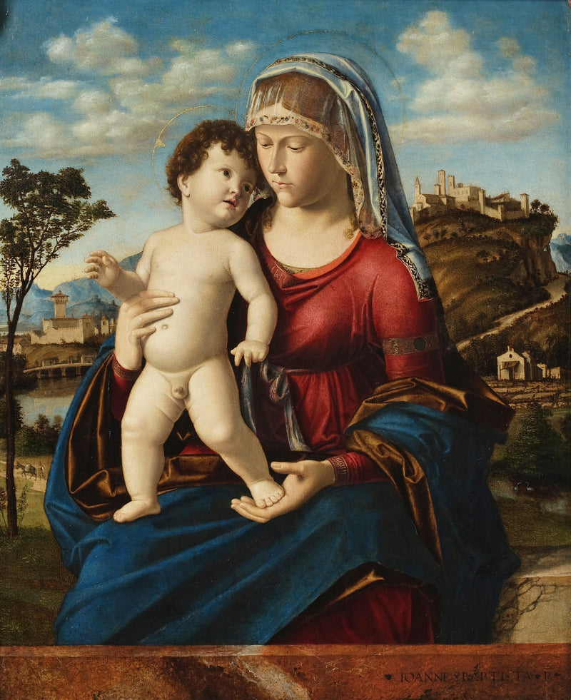 Neitsyt ja lapsi maisemassa - Cima da Conegliano