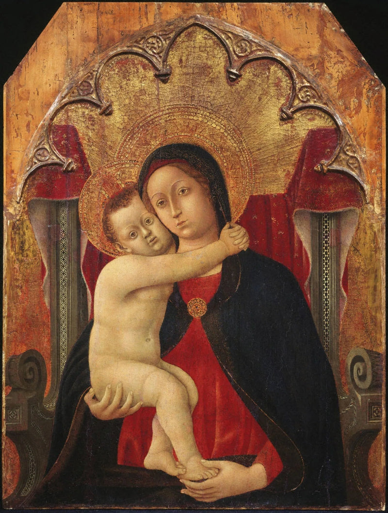 Neitsyt ja lapsi - Domenico di Bartolo