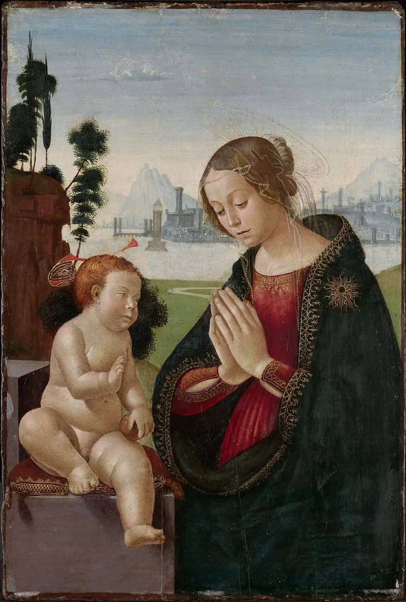 Neitsyt ja Vauva - Domenico Ghirlandaio