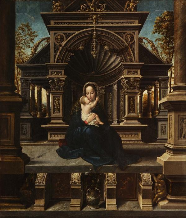 Neitsyt lapsen kanssa majesteetissa - Jan Gossaert