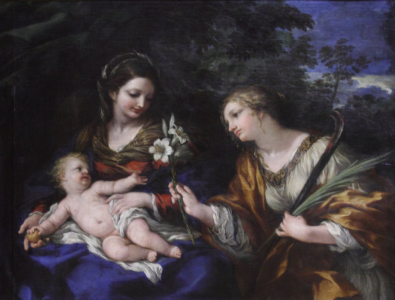 Neitsyt lapsen kanssa ja pyhä Martta - Pietro da Cortona
