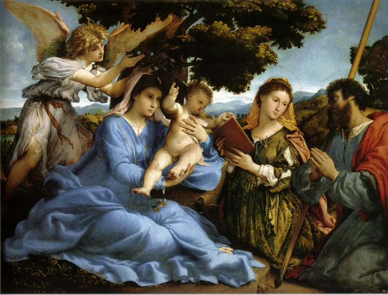 Neitsyt ja lapsi - Lorenzo Lotto