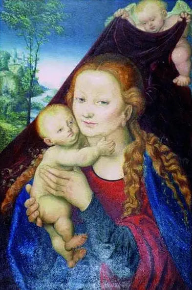 Neitsyt ja lapsi - Lucas Cranach vanhempi