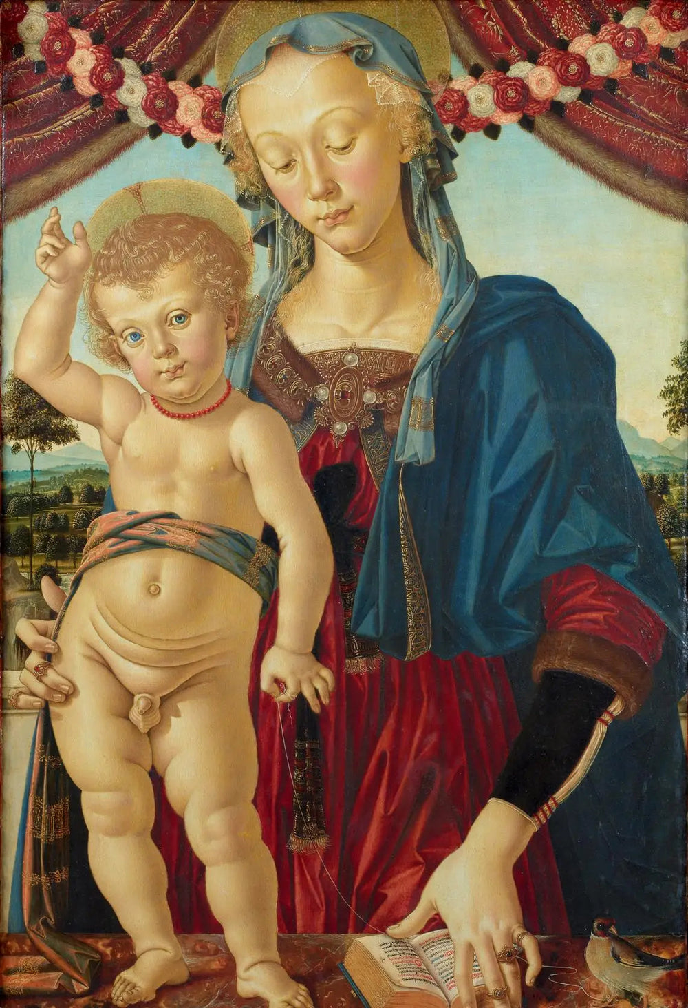 Vierge à l'Enfant - Pietro Perugino image 1 copie de tableau peinte à la main