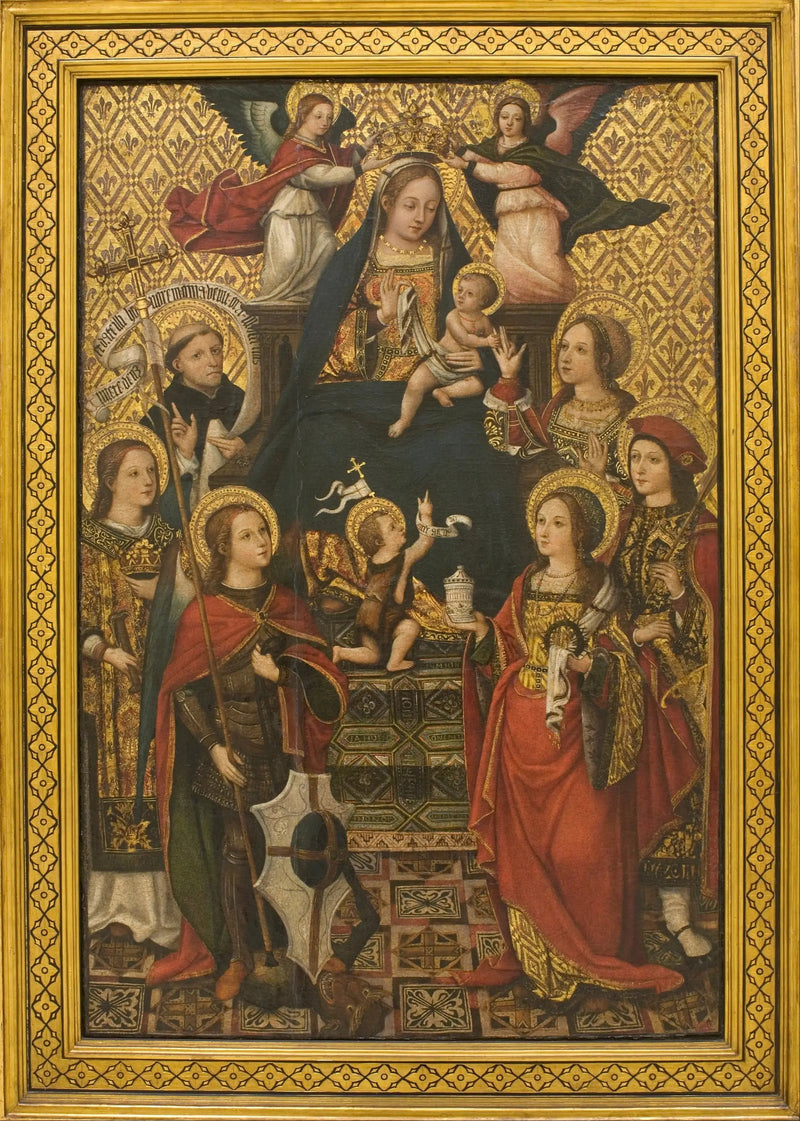 Vierge à l'Enfant, Saintit ja Enkelit - Vicente Masip
