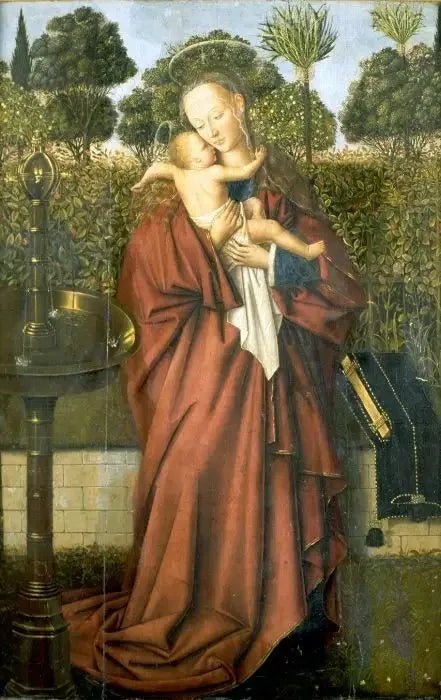 Neitsyt ja lähde - Jan van Eyck