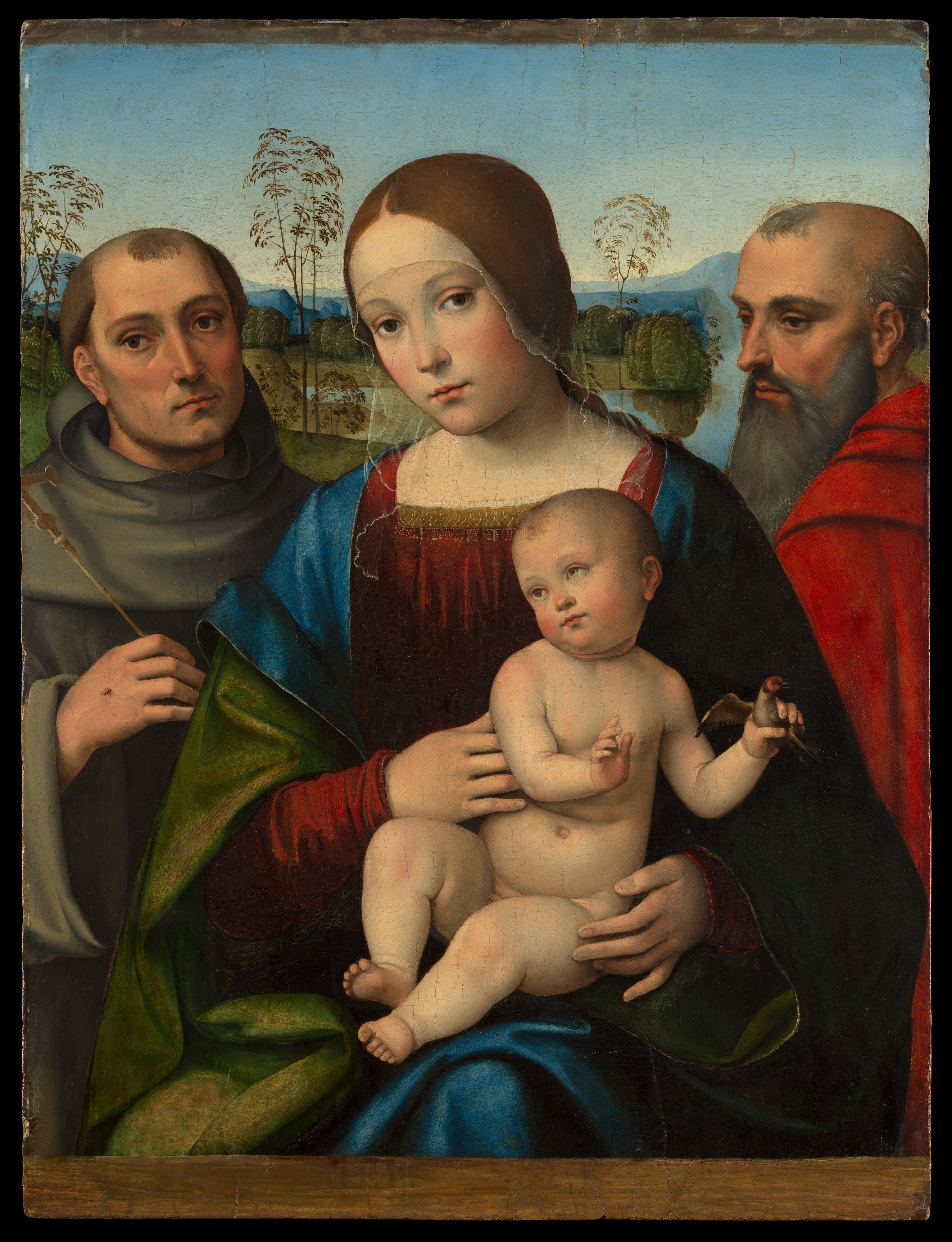 Vierge à l’Enfant avec les saints François et Jérôme - Francesco Francia - Alpha Reproduction