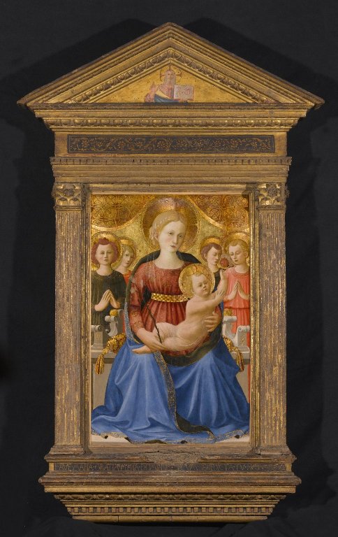 Vierge à l’Enfant avec quatre anges et le Rédempteur - Zanobi Strozzi - Alpha Reproduction