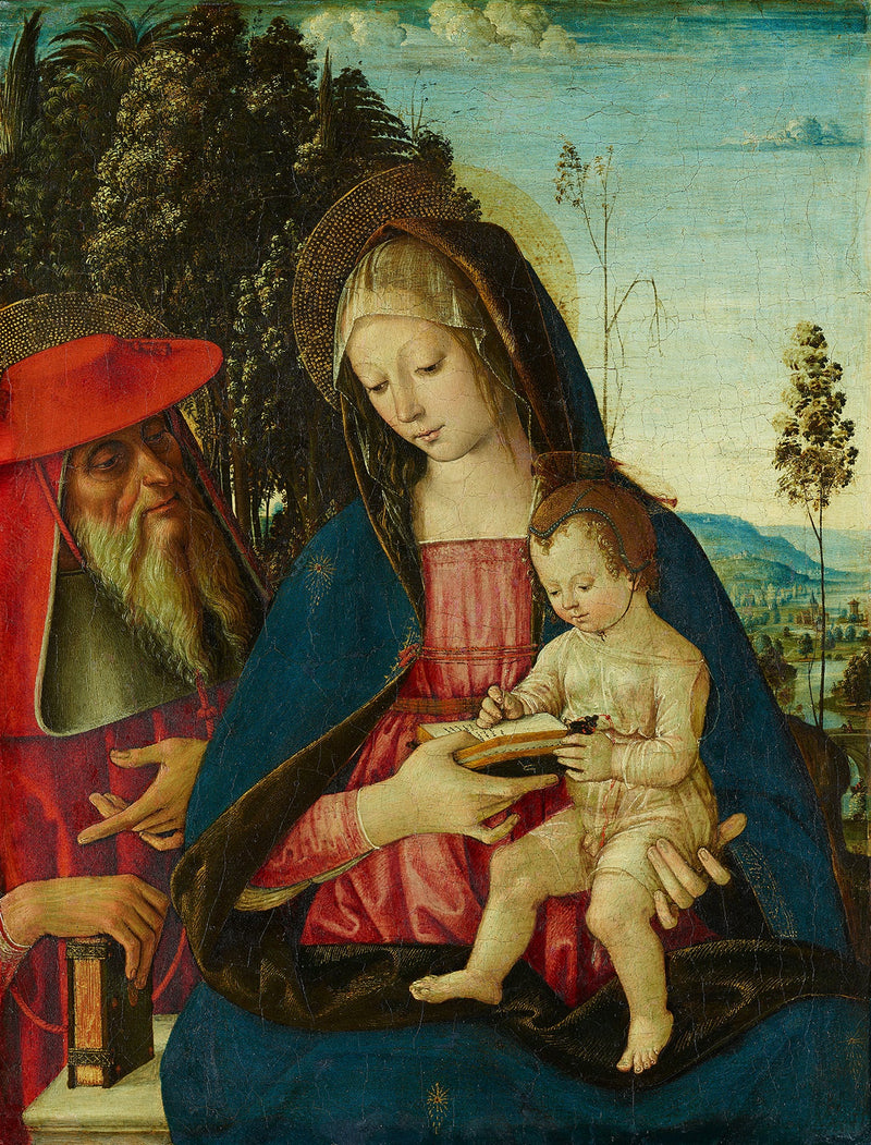 Vierge à l'Enfant avec saint Jérôme - Pinturicchio