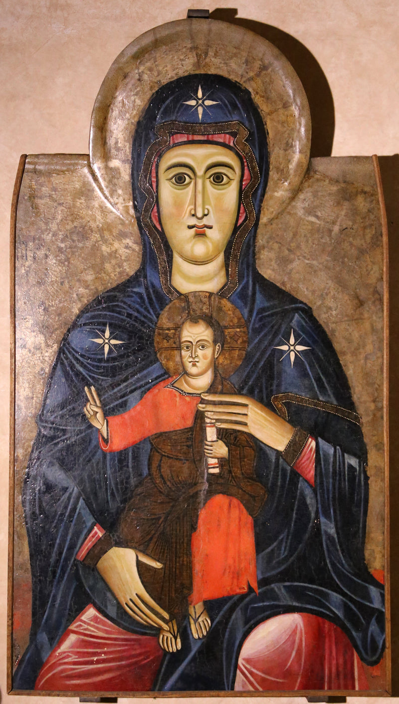 Neitsyt ja lapsi majesteetissa - Bigallon ristiinnaulitsemisen mestari