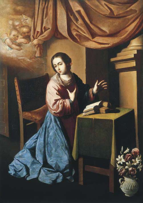 Vierge de l'Annonciation - Francisco de Zurbarán