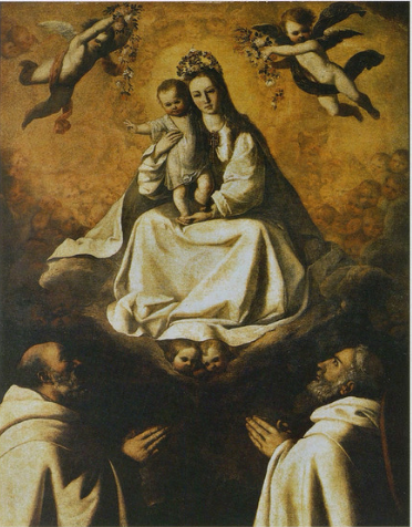 Laitevartalo armeliaisuudesta kahden mercédaires - Francisco de Zurbarán