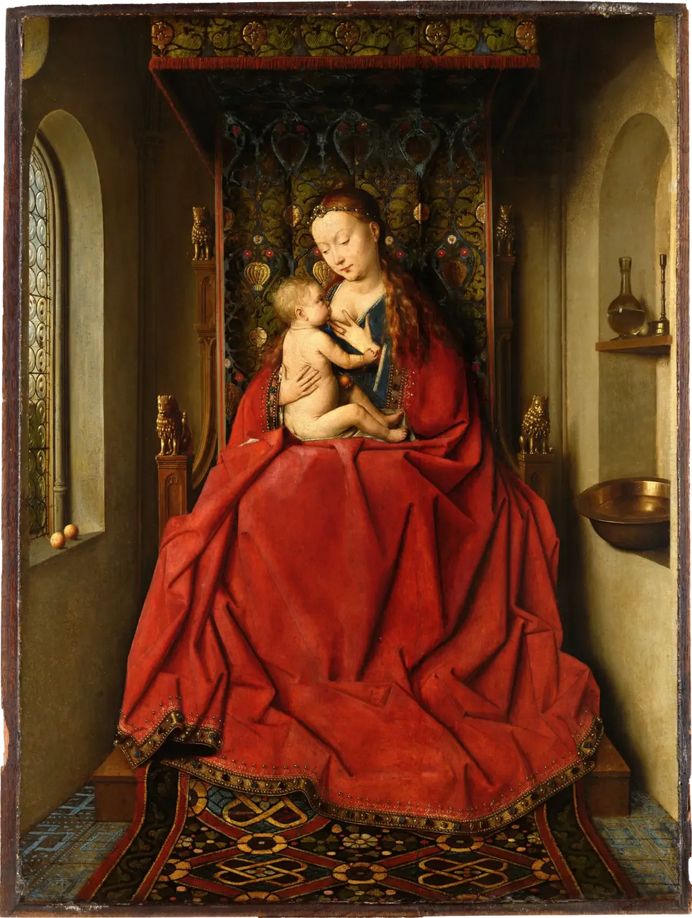 Vierge de Lucques - Jan van Eyck image 1 reproduction de peinture à l’huile