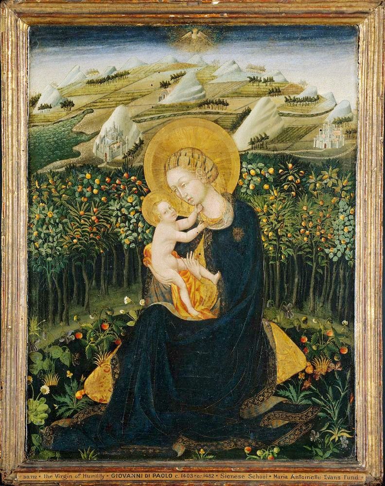 Nunnuuden nöyryys - Giovanni di Paolo