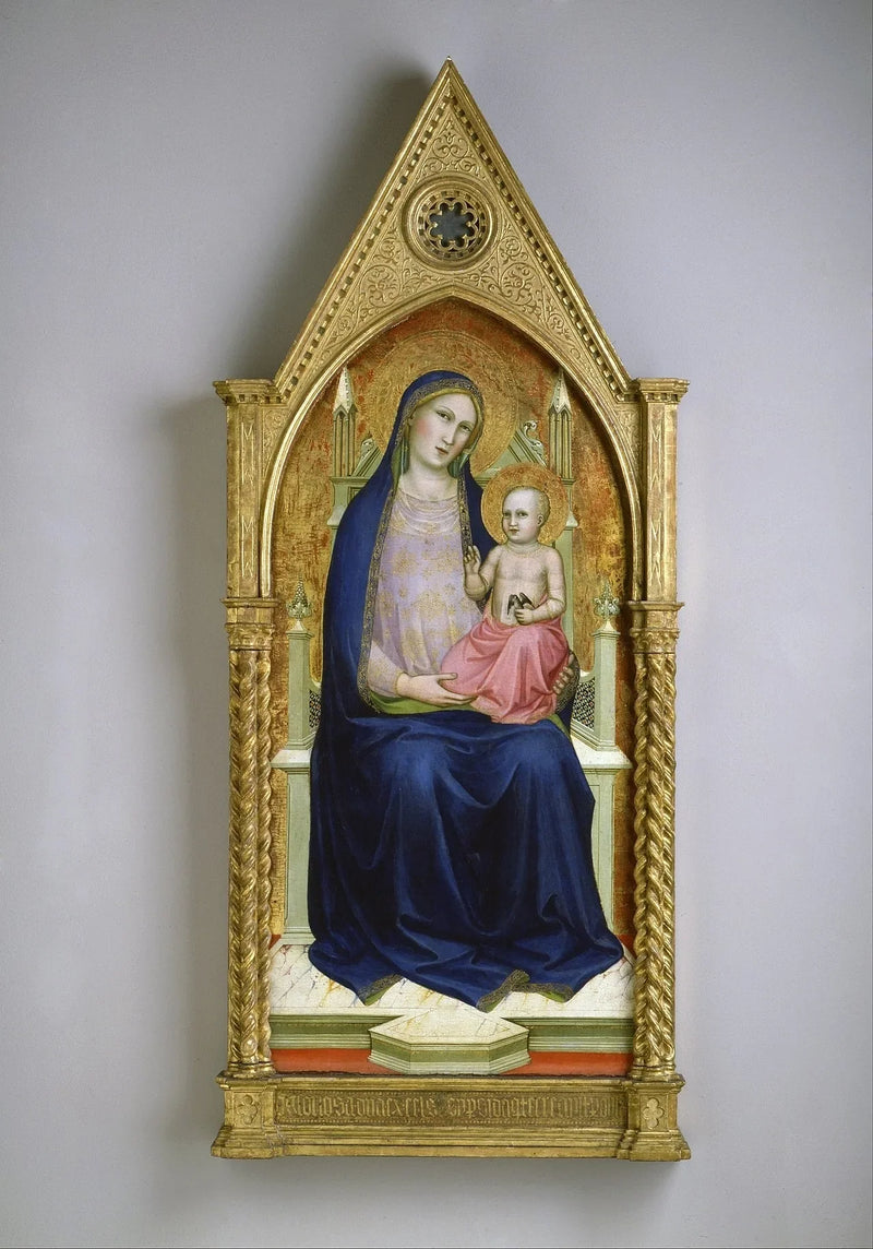 Neitsyt ylistettynä (ote kymmeniosaisesta alttaritaulusta) - Lorenzo Monaco