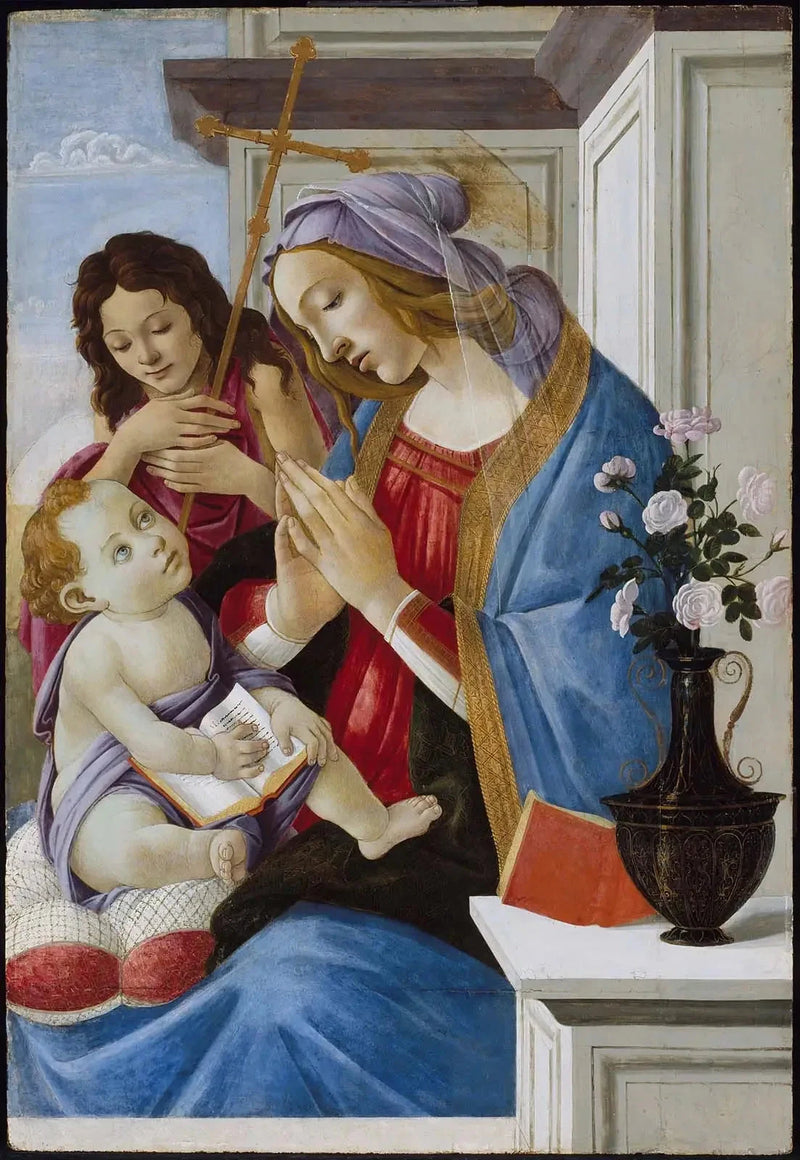 La Vierge et l’Enfant avec saint Jean-Baptiste, vers 1500 – Botticelli