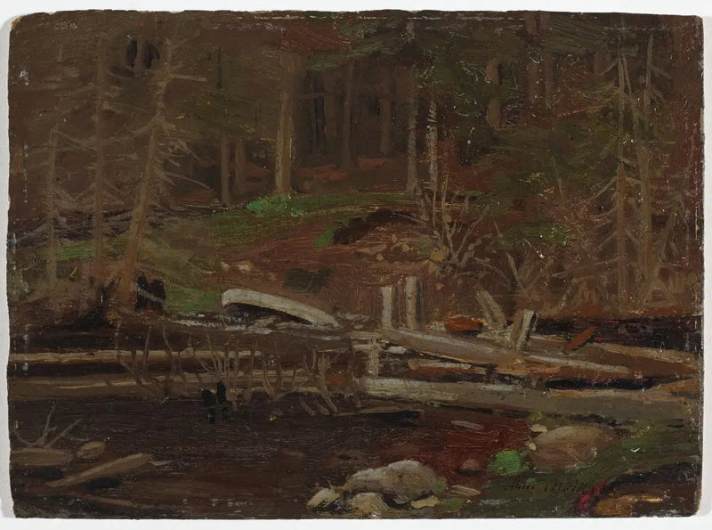 Vanha puinen pato, Algonquinin puisto - Tom Thomson