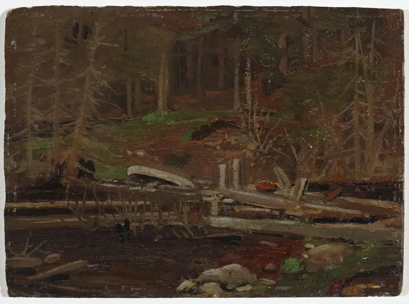 Vanha puinen pato, Algonquinin puisto - Tom Thomson
