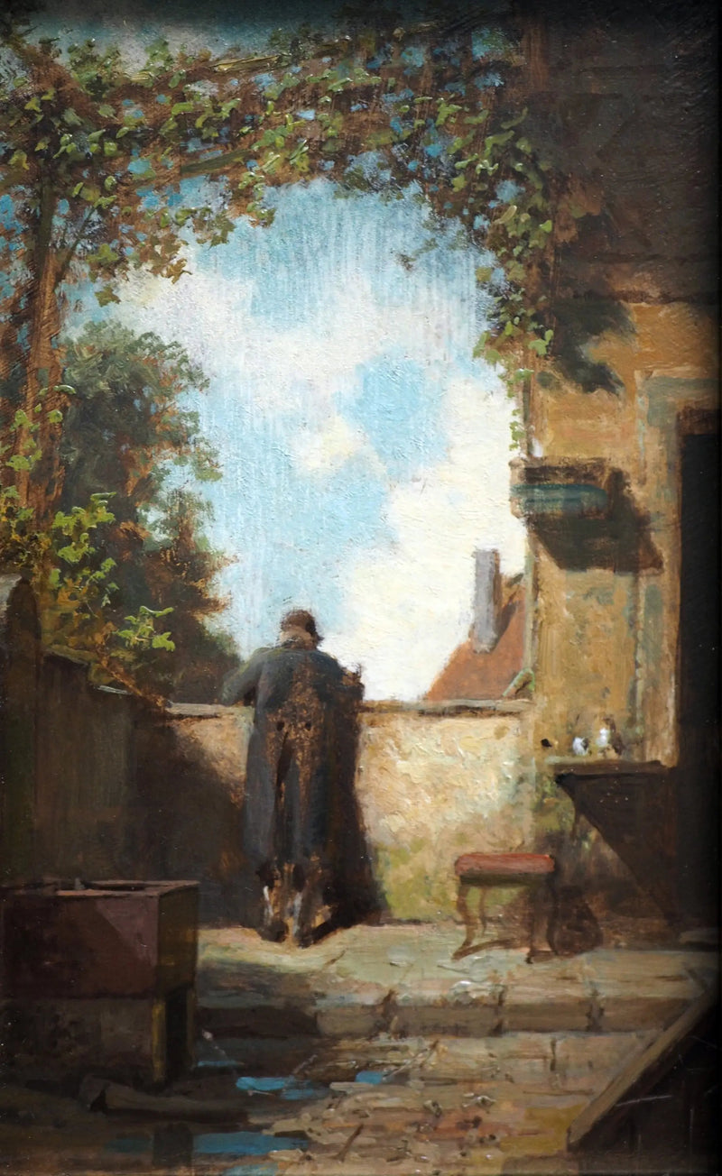 Vanha herra terassilla - Carl Spitzweg