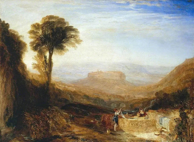 Näkymä Orvietosta, maalattu Roomassa - J. M. W. Turner