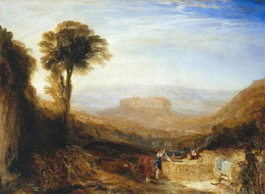 Näkymä Orvietosta, maalattu Roomassa - J. M. W. Turner