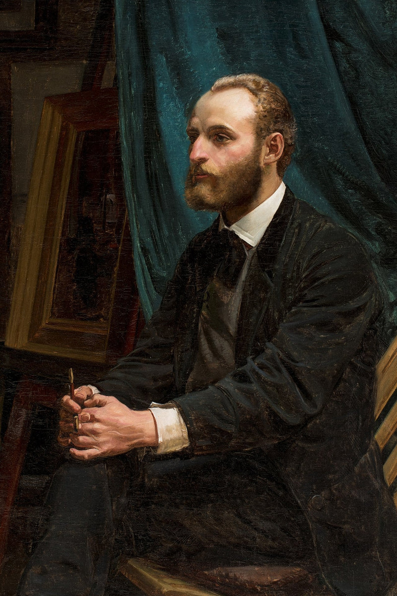 Viggo Johansen studiossaan - Michael Peter Ancher