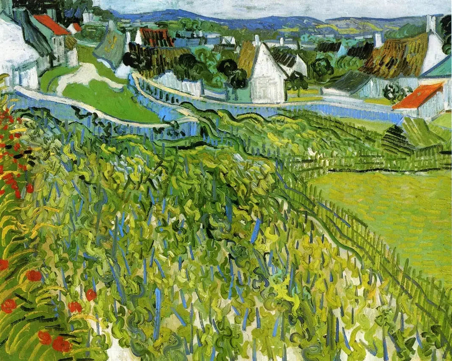 Auversin viinitarhat - Vincent van Gogh