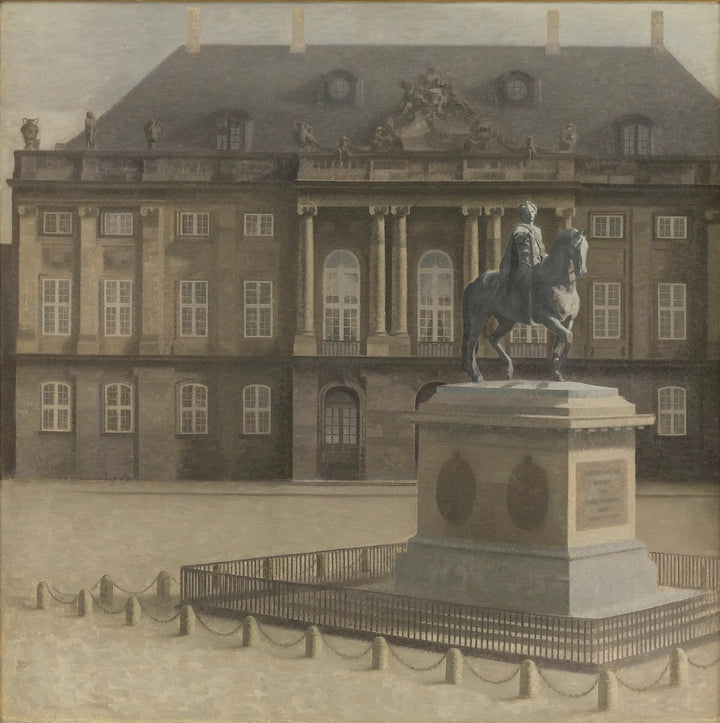 Amalienborgin aukio - Vilhelm Hammershøi