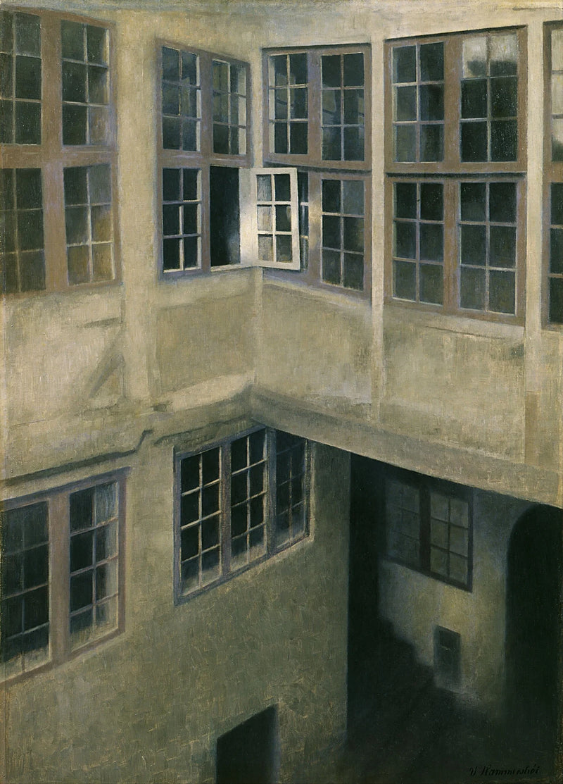 Cour intérieure, Strandgade 30 - Vilhelm Hammershøi
