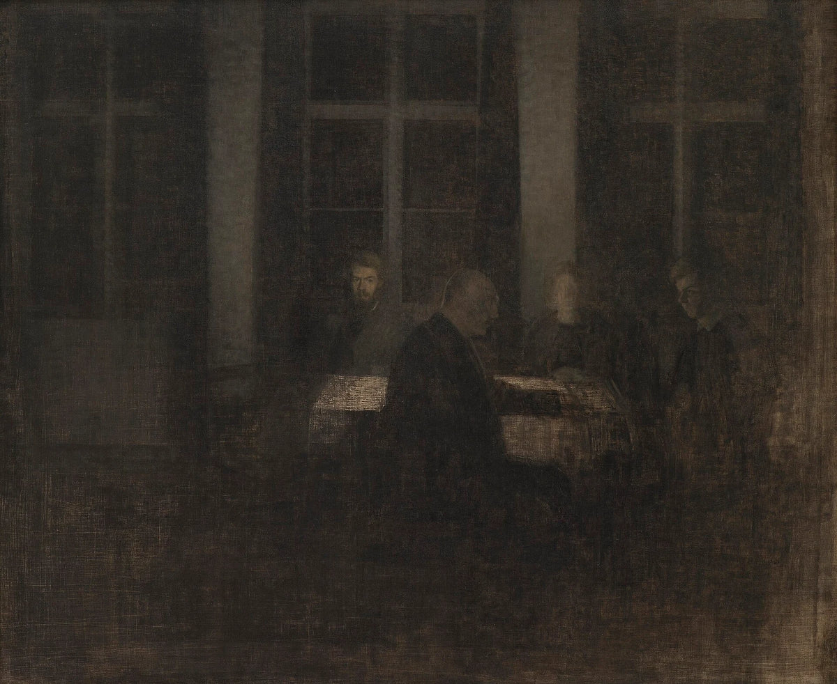 Ilta olohuoneessa - Vilhelm Hammershøi