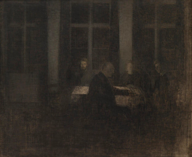 Ilta olohuoneessa - Vilhelm Hammershøi