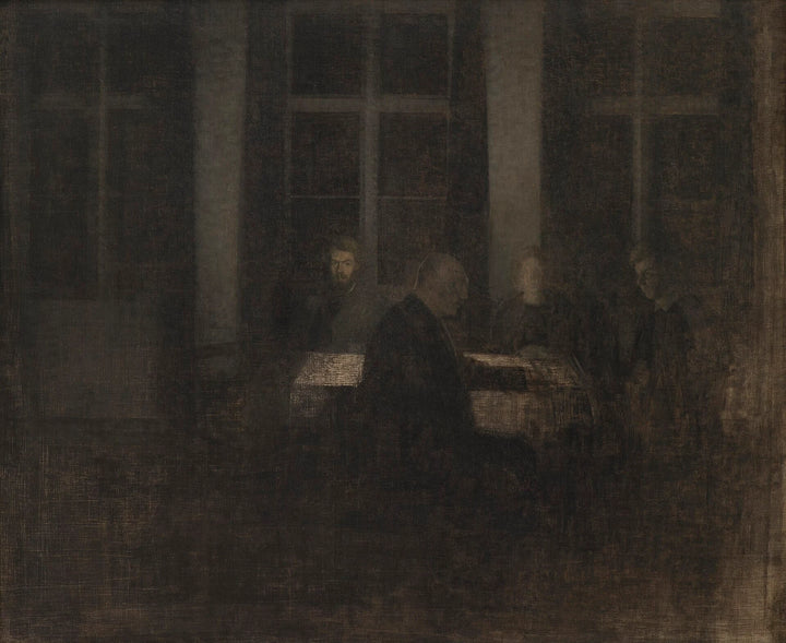 Ilta olohuoneessa - Vilhelm Hammershøi