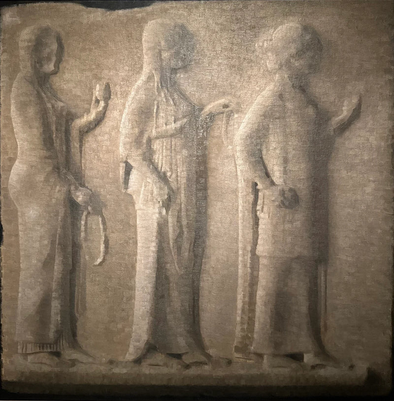 Un relief grec au Louvre - Vilhelm Hammershøi
