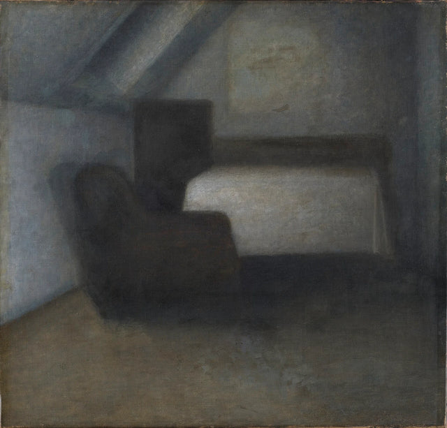 Ullakko pöydällä ja tuolilla - Vilhelm Hammershøi