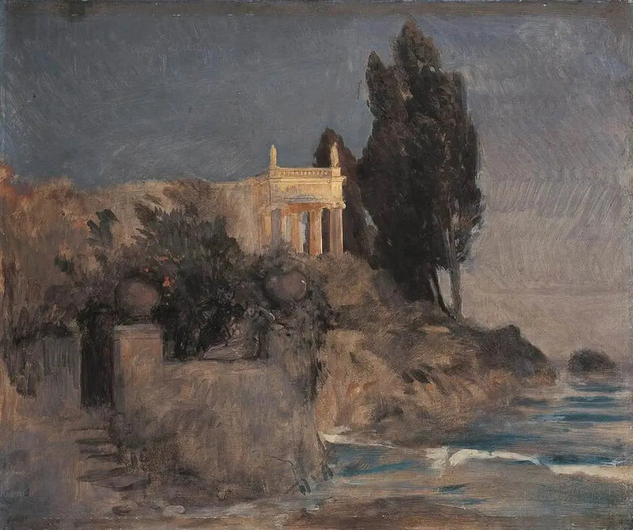 Rantamökki meren äärellä - Arnold Böcklin