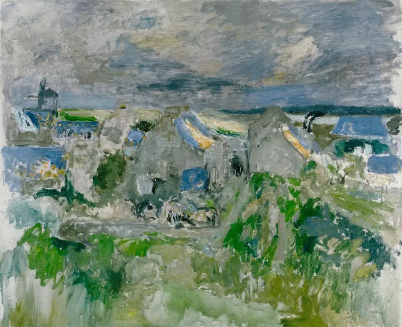 Kylä meren rannalla. Saint Jacut - Édouard Vuillard