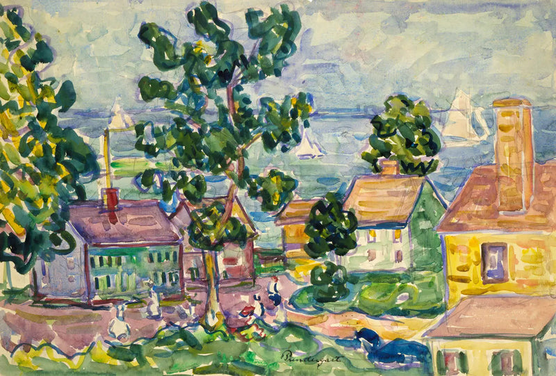 Uusi-Anglian rannikkokylä - Maurice Prendergast