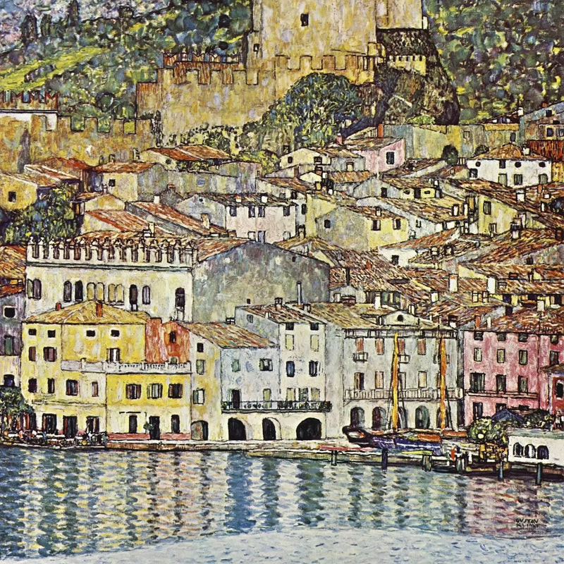 Rannikkokylä - Gustav Klimt