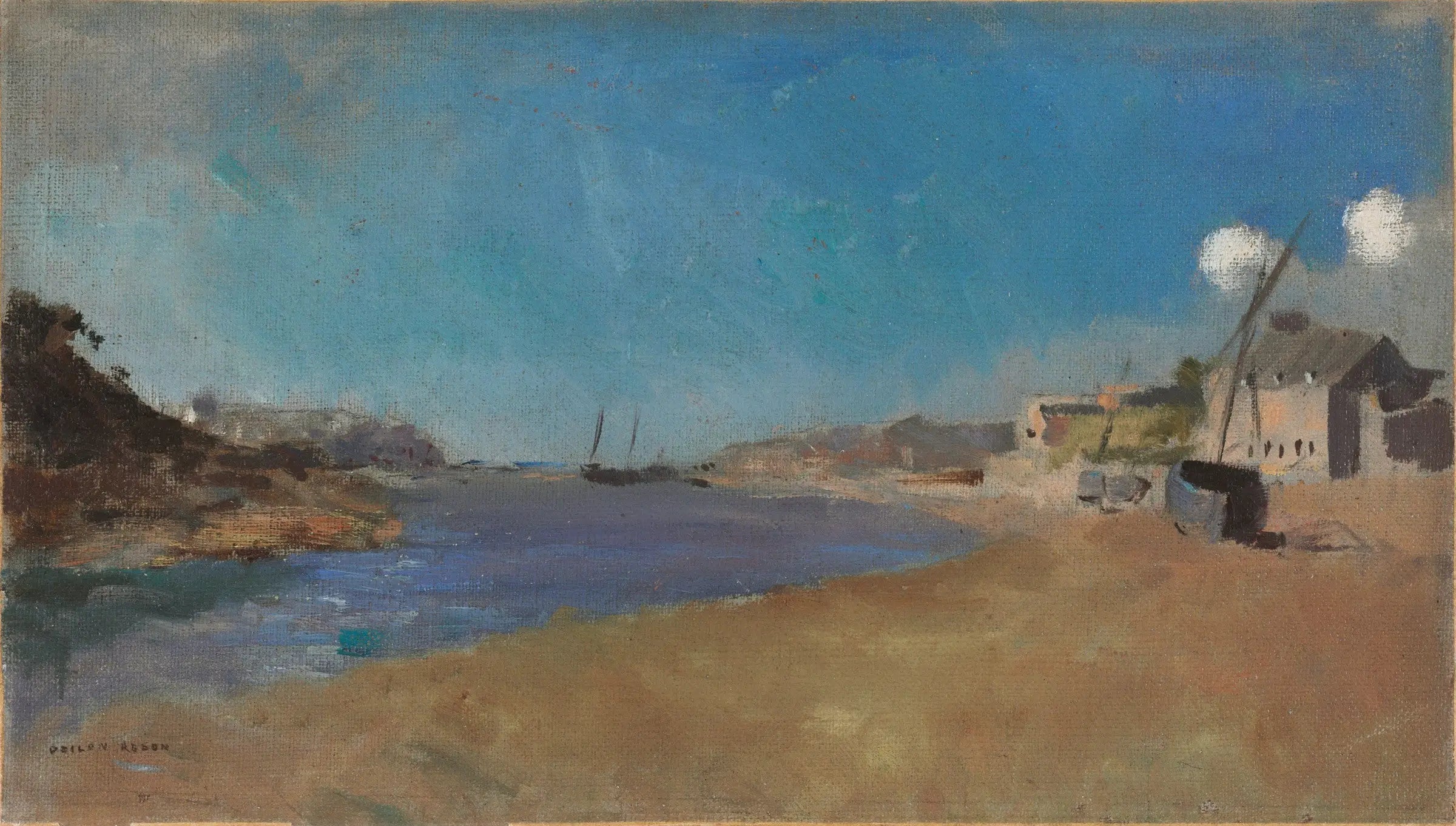 Village de pêcheurs, Bretagne - Odilon Redon image 1 copie de tableau peinte à la main