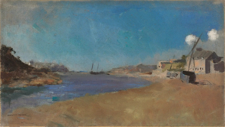 Kalastajakylä, Bretagna - Odilon Redon