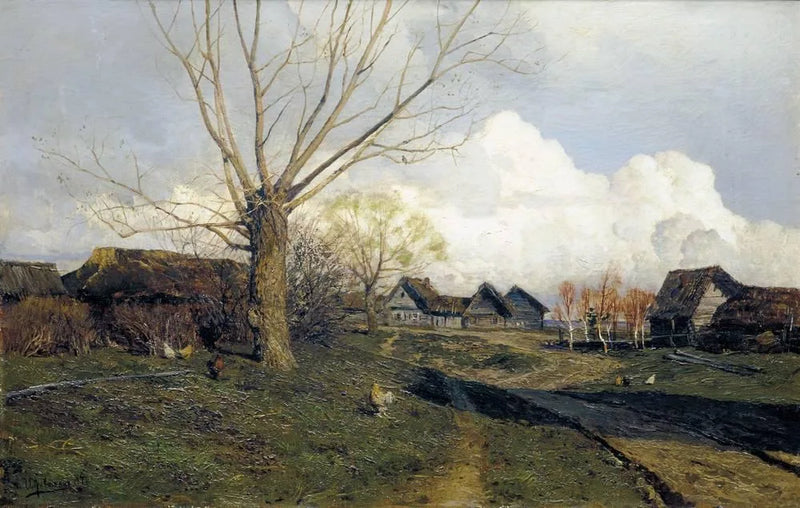 Savvinskayan kylä lähellä Zvenigorodia - Isaac Levitan
