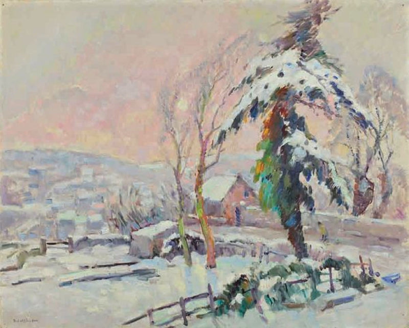 Luminen kylä - Robert Antoine Pinchon
