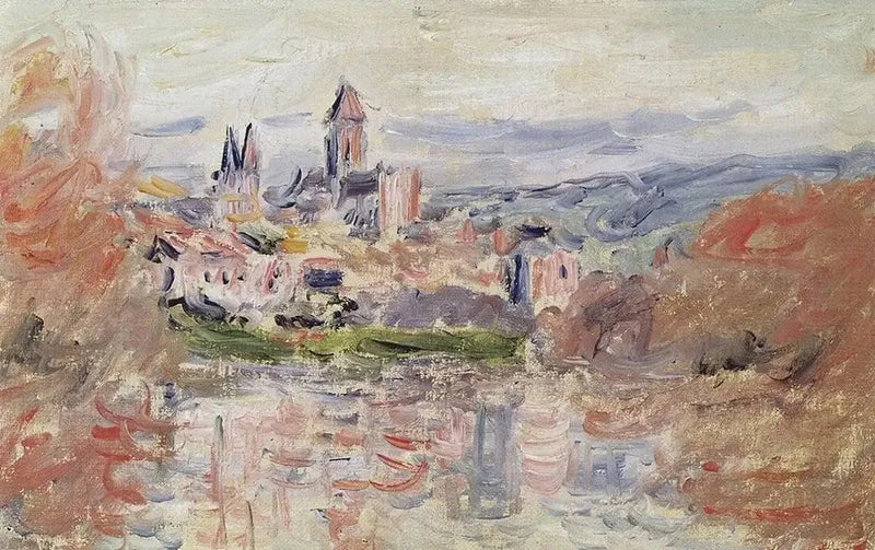 Vétheuil W670:n kylä - Claude Monet